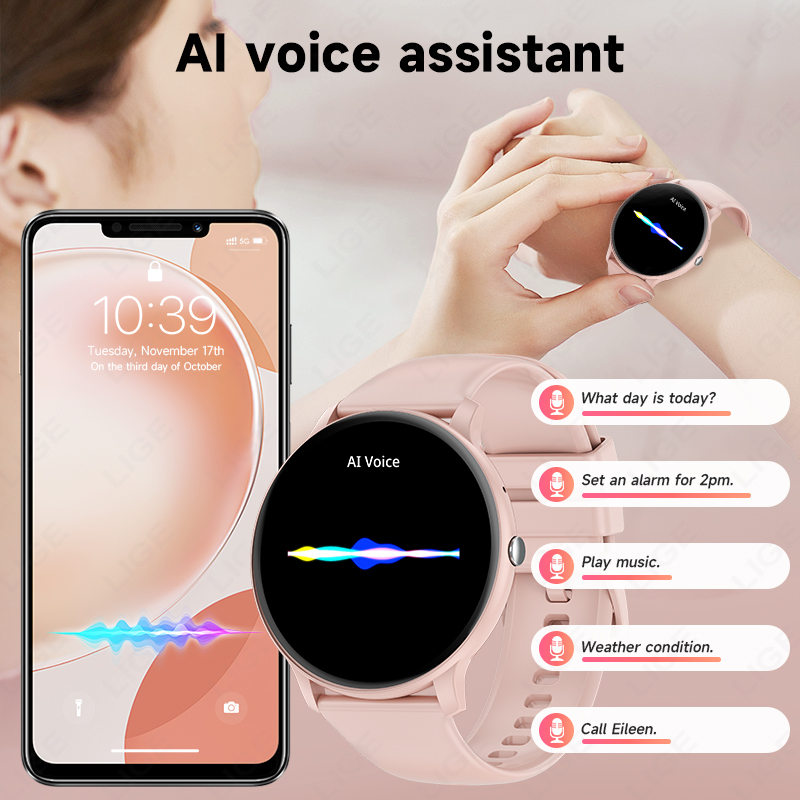 LIGE Smart Watch Women Men Blu - đánh giá và giá Watches Ladies Smartwatch