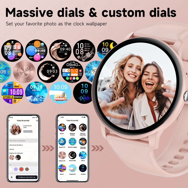 LIGE Smart Watch Women Men Blu - đánh giá và giá Watches Ladies Smartwatch