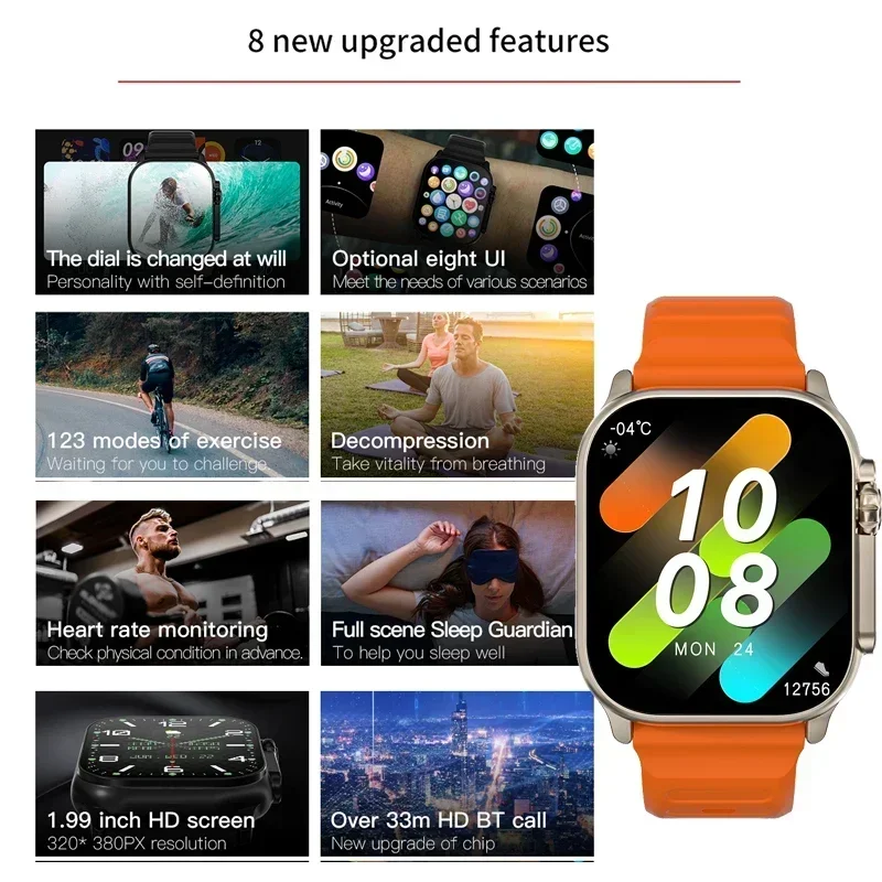 New Series 9 Watch PK HK8 PRO  - đánh giá và giá Smartwatch Watches For Women With Gps