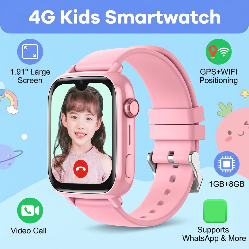 4G Smart Watch Kids GPS WiFi L - đánh giá và giá Smartwatch Watches For Kids With Gps